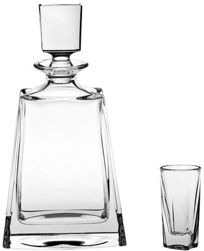 Crystalite Bohemia Liqueur Set Kathrene 485 (1 Decanter + 6 Glasses) - Carafe  - Main image