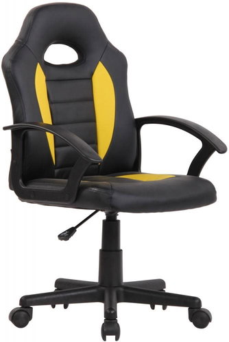 BHM Germany Femes, Black / Yellow - Children’s Desk Chair - Main image