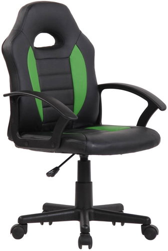 BHM Germany Femes, Black / Green - Children’s Desk Chair - Main image