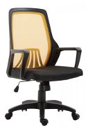 BHM GERMANY Clever fekete-sárga - Irodai szék