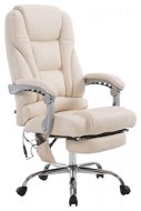 BHM Germany Lisa with Massage Function, Cream - Office Armchair