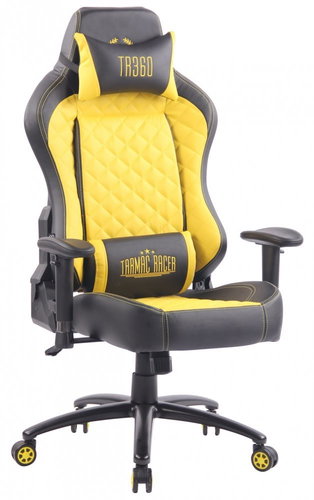 BHM Germany Gregory Black-yellow - Office Chair - Main image