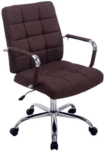 BHM Germany with Armrests Lina 2 Textile Brown - Office Chair - Main image