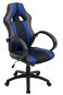 BHM Germany Velvet, Black / Blue - Gaming Chair