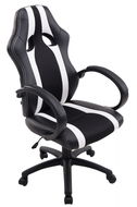 BHM Germany Velvet, Black / White - Gaming Chair