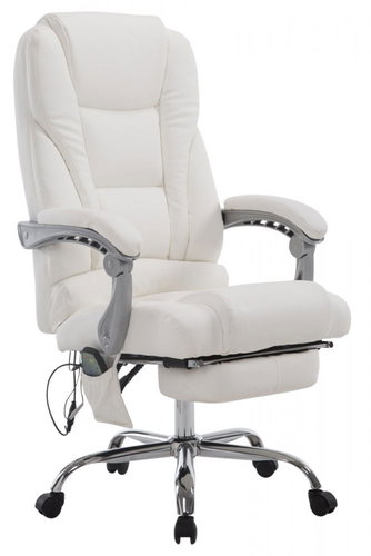 BHM Germany Lisa with Massage Function, White - Massage Chair - Main image