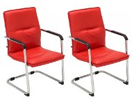 BHM GERMANY Seattle, červená - set 2 ks - Konferenční židle
