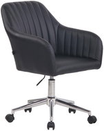 BHM GERMANY Filton, syntetická kůže, černé - Conference Armchair