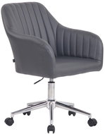 BHM GERMANY Filton, syntetická kůže, šedé - Conference Armchair