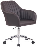 BHM GERMANY Filton, syntetická kůže, hnědé - Conference Armchair