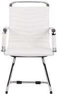BHM GERMANY Burnley, pravá kůže, bílá - Konferenční židle