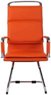 BHM GERMANY Bedford, syntetická koža, oranžová - Konferenčná stolička