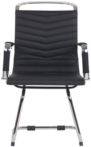 BHM GERMANY Burnley, echtes Leder, schwarz - Konferenzstuhl - Hauptbild