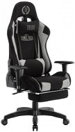 BHM GERMANY Turbo LED, textil, fekete-szürke - Gamer szék