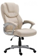 BHM Germany Texas, Synthetic Leather, Cream - Office Armchair