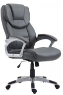 BHM Germany Texas, Synthetic Leather, Grey - Office Armchair