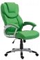 BHM Germany Texas, Synthetic Leather, Green - Office Armchair