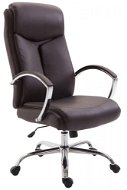 BHM Germany Vaud, Synthetic Leather, Brown - Office Armchair