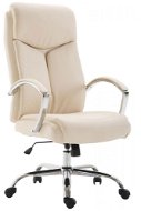 BHM Germany Vaud, Synthetic Leather, Cream - Office Armchair