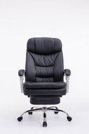 BHM Germany Troy, Synthetic Leather, Black - Office Armchair