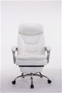 BHM Germany Troy, Synthetic Leather, White - Office Armchair