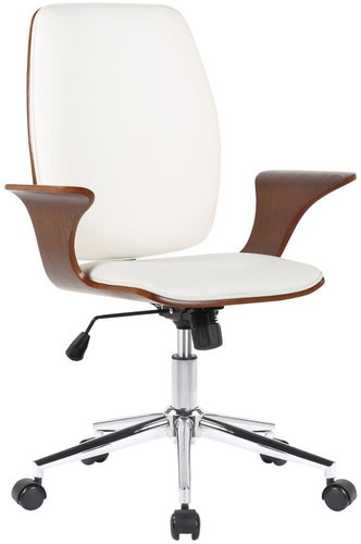 BHM Germany Burbank, Walnut / White - Office Chair - Main image