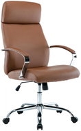 BHM GERMANY Faro, syntetická kůže, světle hnědé - Office Armchair
