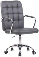BHM Germany Terni, syntetická koža, sivá - Kancelárska stolička