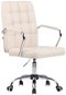 BHM Germany Terni, Synthetic Leather, Cream - Office Chair