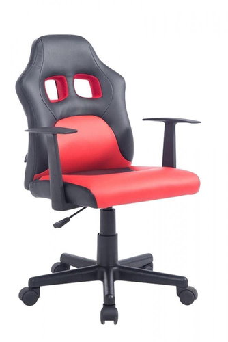 BHM Germany Fun, synthetic leather, black / red - Children’s Desk Chair - Main image
