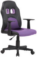 BHM Germany Fun, synthetic leather, black / purple - Children’s Desk Chair