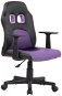 BHM Germany Fun, synthetic leather, black / purple - Children’s Desk Chair