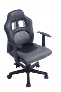 BHM Germany Fun, synthetic leather, black / grey - Children’s Desk Chair