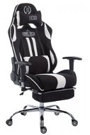BHM GERMANY Racing Limit, textil, čierna/biela - Herná stolička
