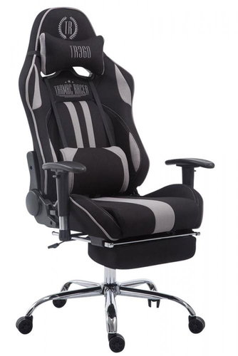 BHM GERMANY Racing Limit, Textil, schwarz / grau - Gaming-Stuhl - Hauptbild