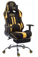 BHM Germany Racing Limit, textil, čierna/žltá - Herná stolička