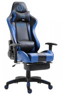 BHM GERMANY Boavista, Kunstleder, schwarz / blau - Gaming-Stuhl