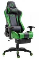 BHM Germany Boavista, szintetikus bőr, fekete/zöld - Gamer szék