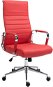 BHM Germany Columbus, genuine leather, red - Office Chair