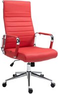 BHM Germany Columbus, genuine leather, red - Irodai szék