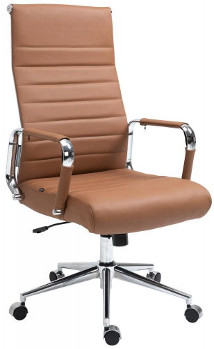 BHM Germany Columbus, genuine leather, light brown - Office Chair - Main image