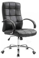 BHM Germany Mikos, syntetická koža, čierna - Kancelárska stolička