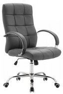 BHM Germany Mikos, syntetická koža, sivá - Kancelárska stolička