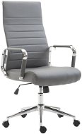 BHM Germany Kolumbus, syntetická koža, sivá - Kancelárska stolička