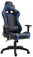 BHM GERMANY Jarama, synthetic leather, blue - Gaming Chair