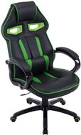 BHM GERMANY Diesel, synthetic leather, black / green - Gaming Chair