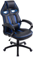 BHM GERMANY Diesel, synthetic leather, black / blue - Gaming Chair