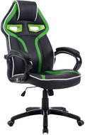 BHM GERMANY Schumi, synthetic leather, black / green - Gaming Chair