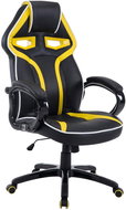 BHM GERMANY Schumi, synthetic leather, black / yellow - Gaming Chair