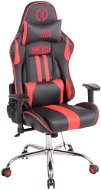 BHM GERMANY Limit XM s masážní funkcí, syntetická kůže, černá / červená - Office Chair